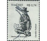 R827 PORTINARI - MENINO 2003 - 8268a CARIMBADO